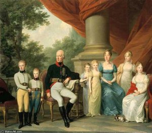 Porträt Der Familie Des Österreichischen Kaisers