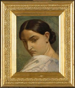 Tête D'italienne (titre Moderne) — Théodore Chassériau