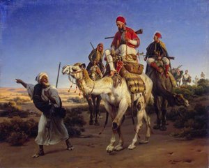 Arabs Travelling In The Desert — Emile Jean Horace Vernet