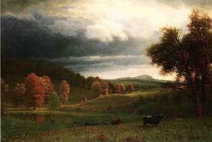 Autumn Landscape The Catskills Large — Albert Bierstadt