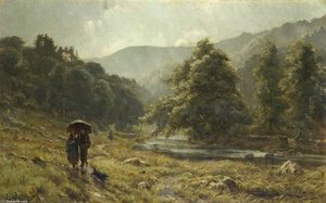 A Summer Shower — Ernest Albert Waterlow