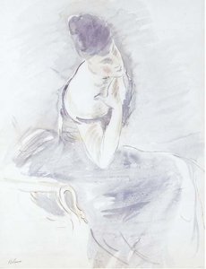 Countess Greffulhe Sitting At The Chateau De Bois-boudeau — Paul César Helleu