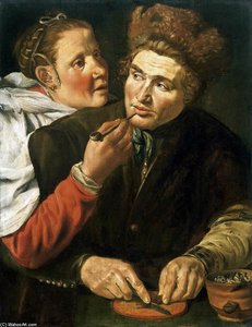 A Man Cutting Tobacco