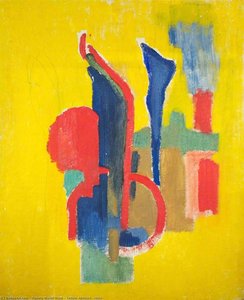 Yellow Abstract (recto) — Pamela Muriel Ward