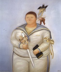 Autoportrait Le Jour De La 1ère Communion — Fernando Botero