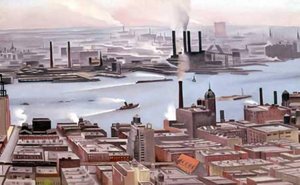 East River From The Thirtieth Story Of The Shelton Hotel — Georgia O'keeffe