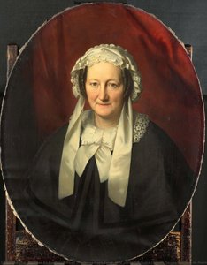 Portrait Of Johanna Maria Parvé, Wife Of Hendrik André Cornelis Tierens, Bastiaan De Poorter, 1857 — Bastiaan De Poorter