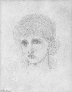 Head Of A Woman — John Melhuish Strudwick