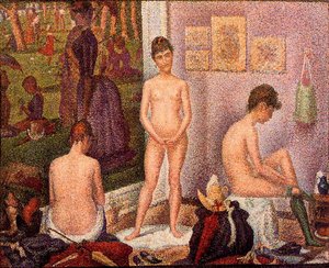 The Models — Georges Seurat, Pointillist Impressionism