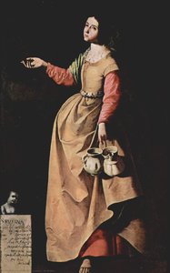 St. Rufina — Francisco De Zurbarán, Spanish Baroque