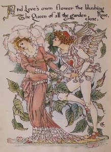 The Rose From 'flora's Feast' — Walter Crane