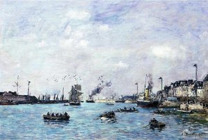 Le Havre, The Outer Harbor — Eugène Louis Boudin