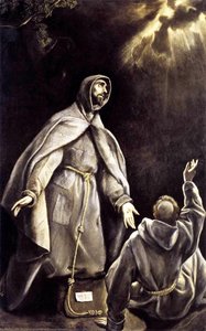 St Francis's Vision Of The Flaming Torch — El Greco