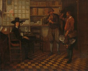 The Tenant Farmer"s Rent, Quiringh Gerritsz. van Brekelenkam (attributed to), 1660 - 1668