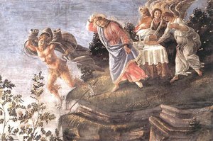 Three Temptations Of Christ (detail - ) — Sandro Botticelli