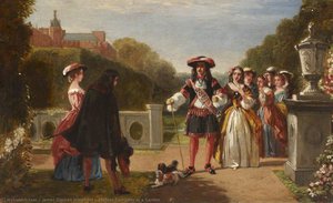 Elegant Company in a Garden