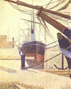 Harbor In Honfleur — Georges Seurat, Impressionism