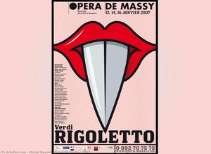 Rigoletto Poster, 2007 — Michel Bouvet