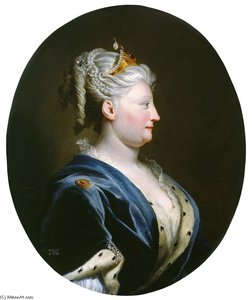 Portrait Of Queen Caroline Of Ansbach — Joseph Highmore