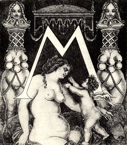 Initial M For Ben Jonson His Valpone — Aubrey Vincent Beardsley