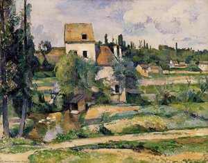 Mill On The Couleuvre At Pontoise — Paul Cézanne, Post-impressionism