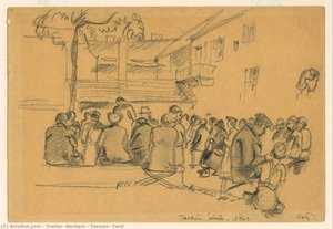 Terezin: Yard — Troller, Norbert, Contemporary Realism