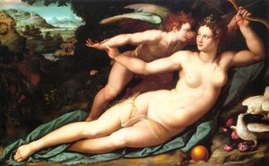Venus And Cupid — Alessandro Allori