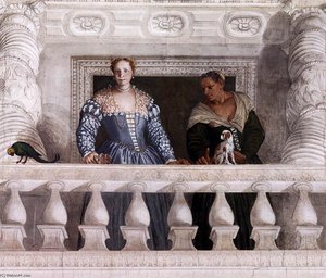 Figures Behind The Parapet — Paolo Veronese