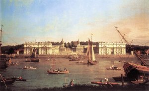 London: Greenwich Hospital From The North Bank Of The Thames — Canaletto