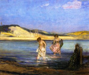 Women Bathing, Swanage — Charles Edward Conder
