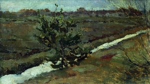 Early Spring. A Young Pine Tree. — Isaak Ilyich Levitan
