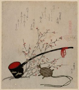 The Plum-blossom Shell — Katsushika Hokusai, Ukiyo-e