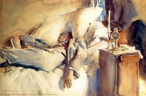 Peter Harrison Asleep — John Singer Sargent, Impressionist Watercolor