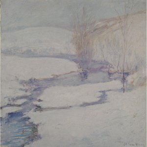 Winter Landscape 2 — John Henry Twachtman, Tonalism