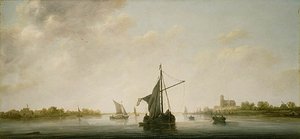 A View Of The Maas At Dordrecht — Aelbert Jacobsz Cuyp