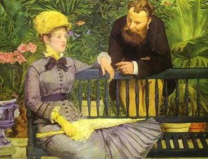 The Conservatory — Édouard Manet, Impressionism