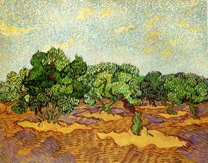 Olive Grove - Pale Blue Sky — Vincent Willem Van Gogh, Post-impressionism