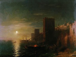 Lunar Night In The Constantinople — Ivan Konstantinovich Aivazovsky