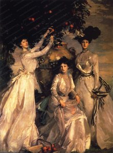 The Ladies Alexandra, Mary And Theo Acheson — John Singer Sargent, Impressionistic Realism