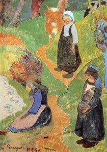 In Brittany — Eugène Henri Paul Gauguin, Post-impressionism