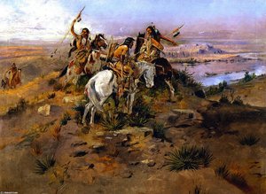 Indians Discovering Lewis And Clark — Charles Marion Russell