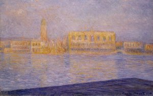 The Doges' Palace Seen From San Giorgio Maggiore — Claude Monet, Impressionism