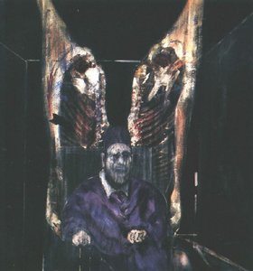 Head Surrounded By Sides Of Beef — Francis Bacon