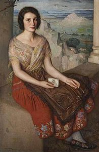Mujer Sentada — Eugenio Hermoso Martínez