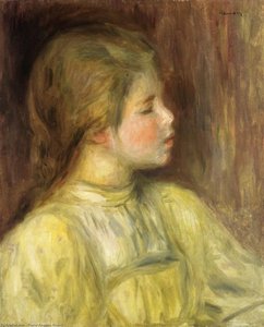 Woman's Head, The Thinker — Pierre-auguste Renoir, Impressionism