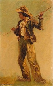 Boy With A Pike — Willem Maris