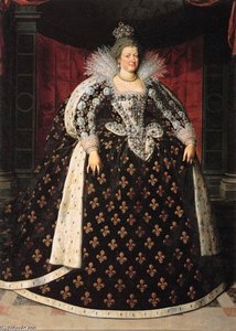 Marie De Médicis, Queen Of France — Frans The Younger Pourbus, Baroque Portraiture