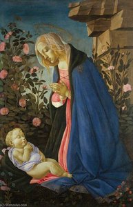 The Virgin Adoring The Sleeping Christ Child — Sandro Botticelli
