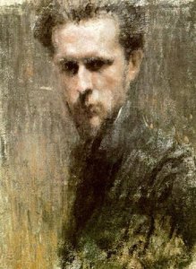 Self-portrait — Mstislav Dobuzhinsky, Symbolism