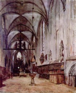Choir Of The Old Monastery Church In Berlin — Adolph Von Menzel
